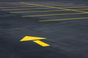 Oviedo Asphalt Installation- Parking Lot Arrow